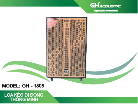 Loa kéo đứng GH 1805 - Bas đơn 50 cm