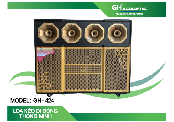 Loa GH - 424 Bass 40 đôi 4 kèn