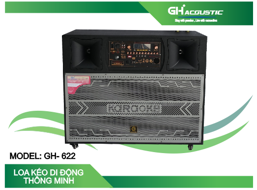 Loa kéo GH- 622 Bass 50 đôi ngang