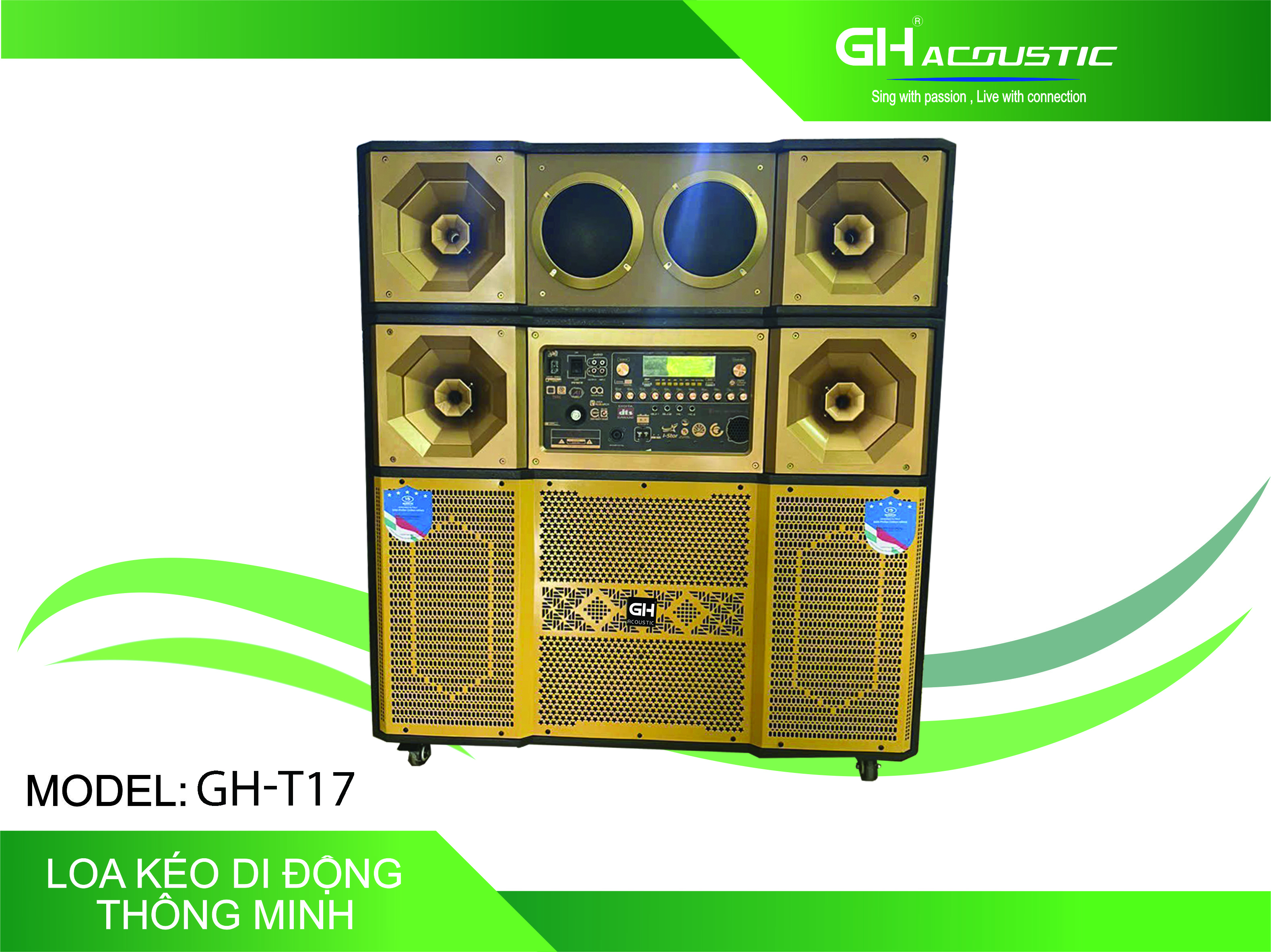 Loa Kéo Gập T17 ( Bass 50)