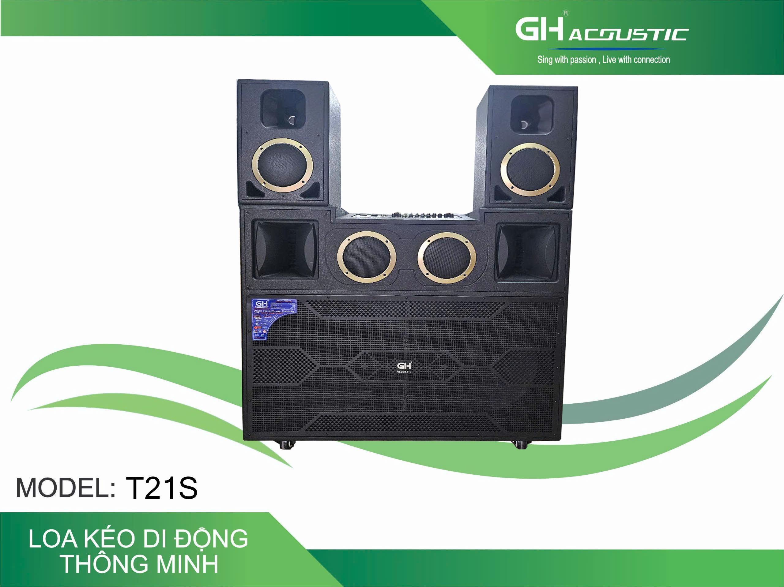 Loa kéo 40 đôi gập GH-T21S