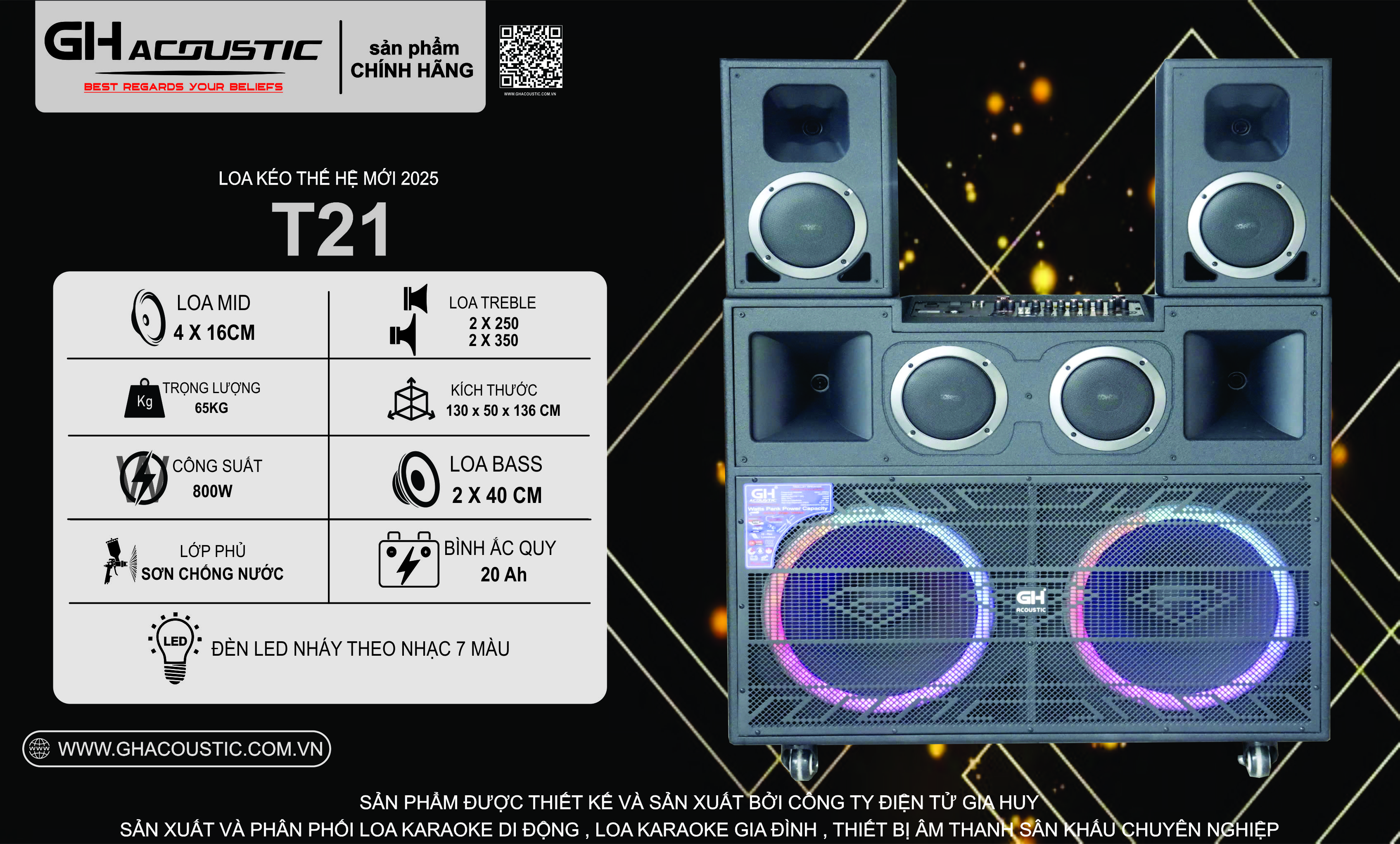 Loa kéo 40 đôi GH- T21
