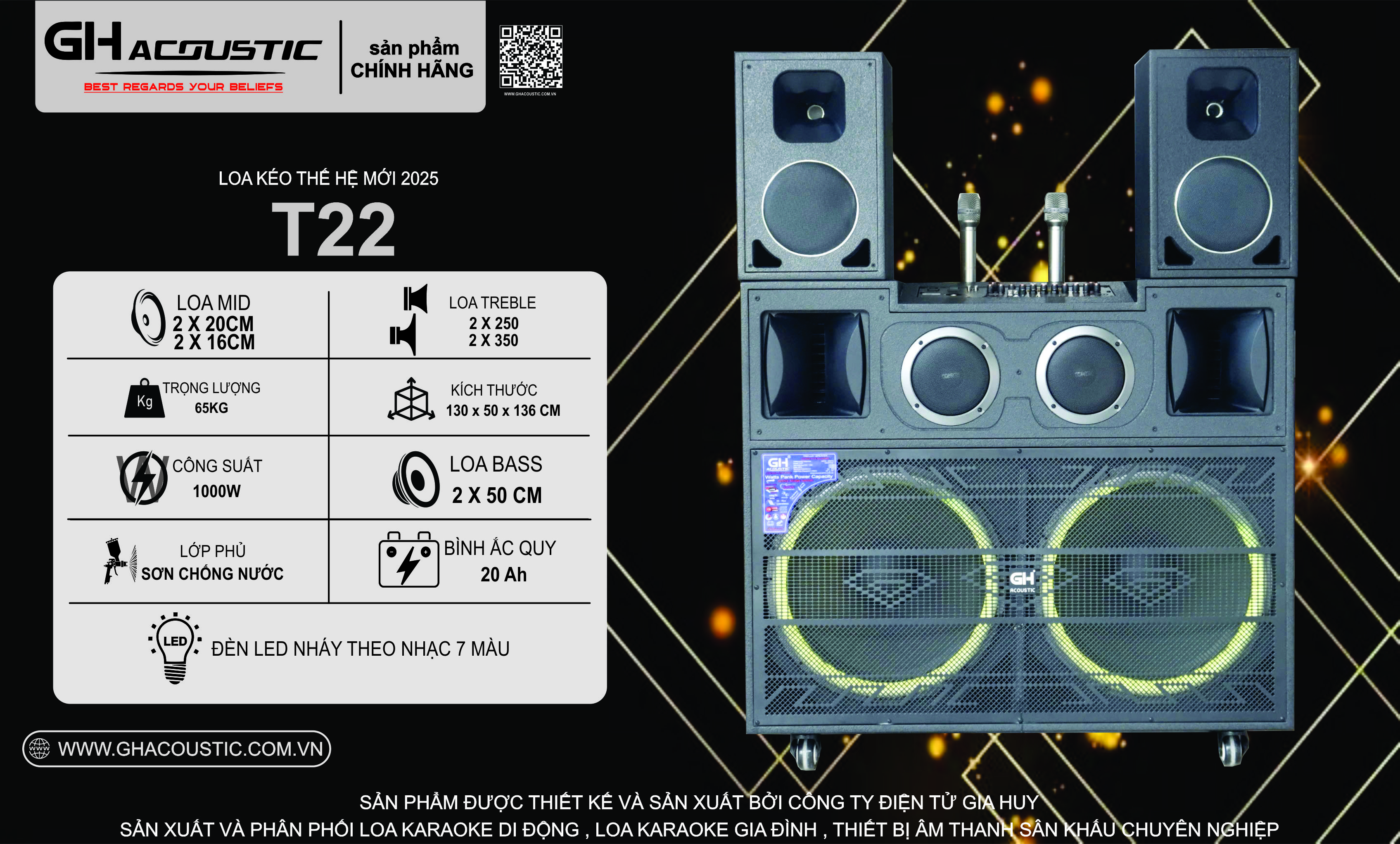 Loa kéo 50 đôi GH-  T22