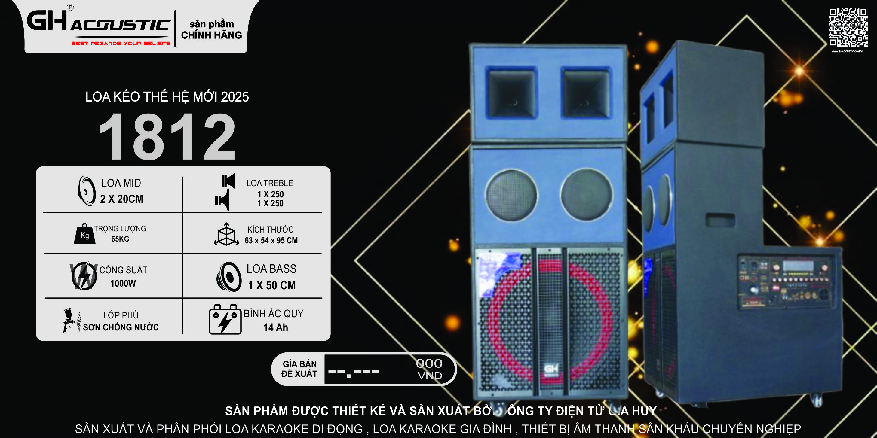 Loa karaoke di động GH – 1812