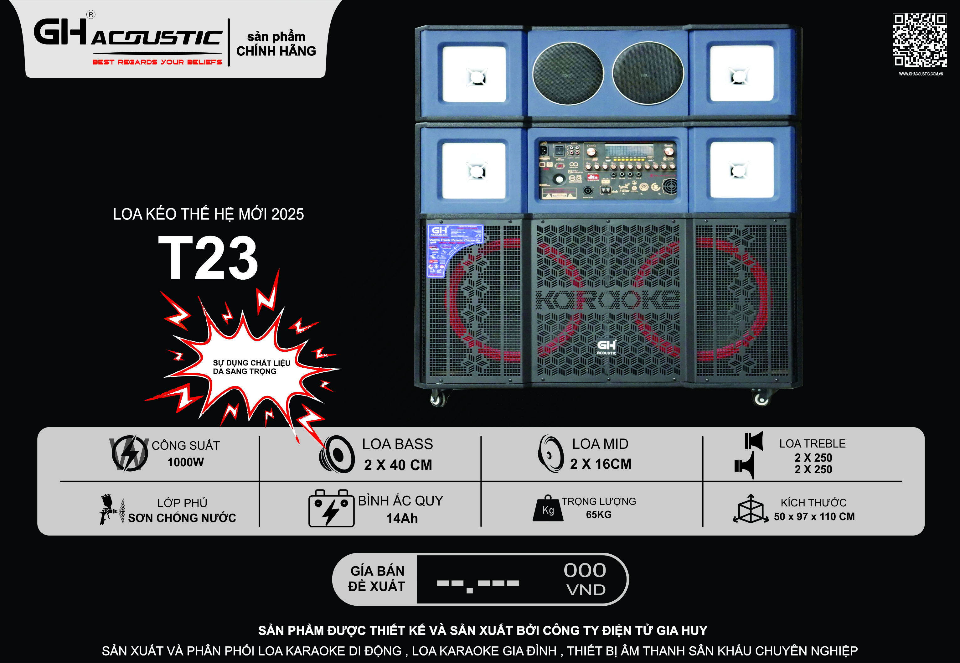 Loa karaoke di động GH – T23