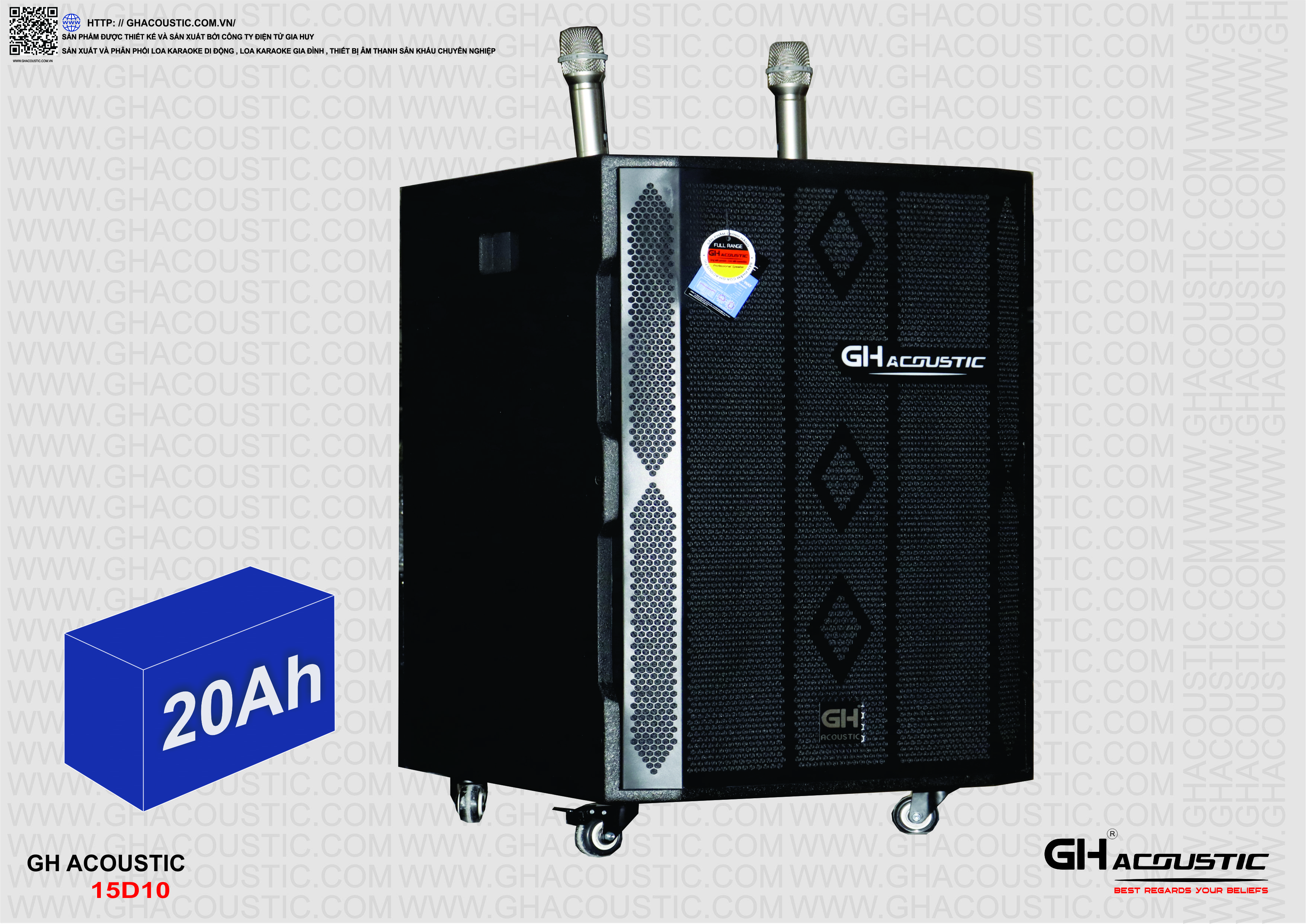 Loa karaoke di động GH - 15 D 10