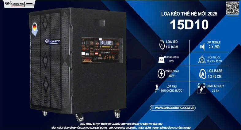 Loa karaoke di động GH - 15 D 10