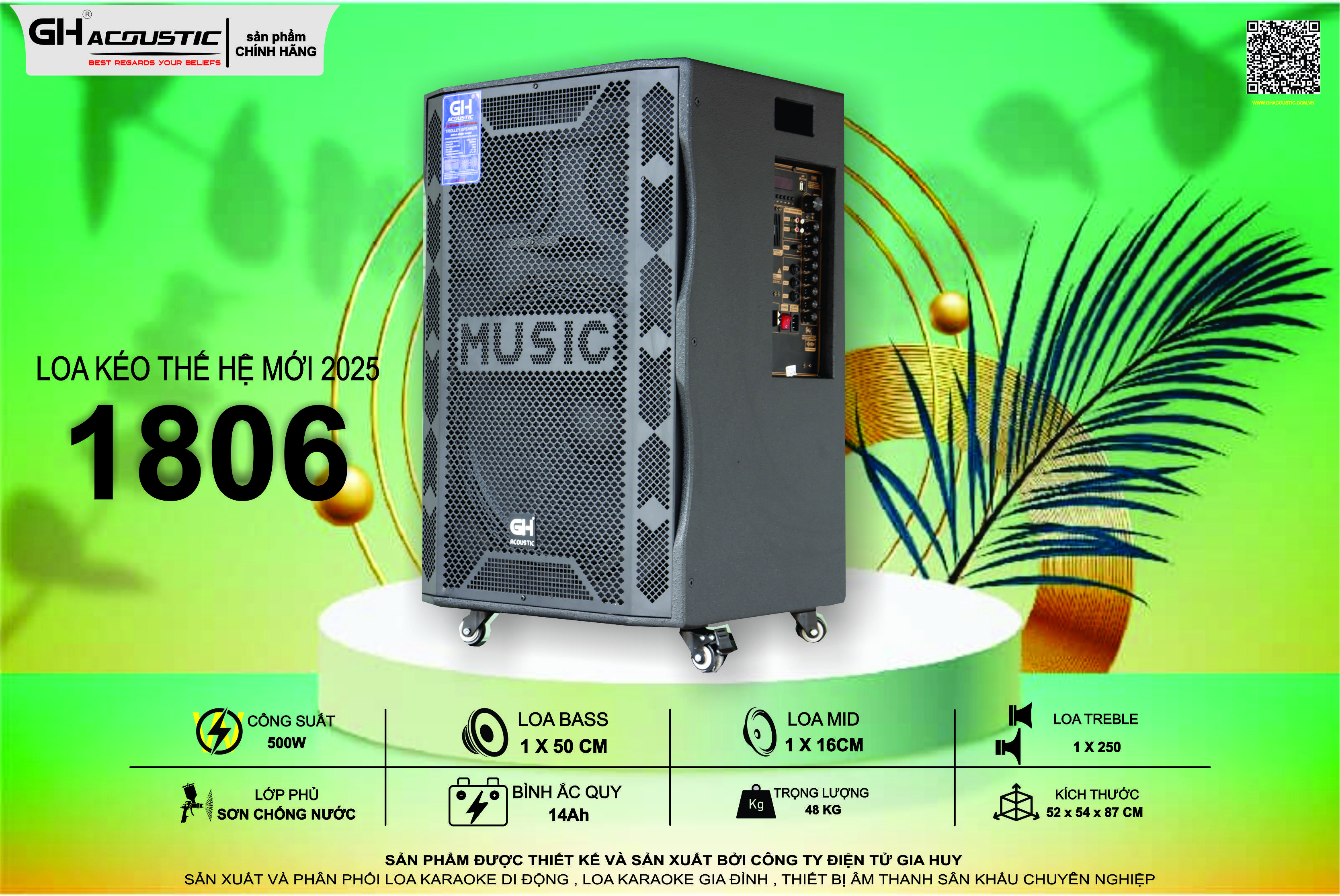 Loa karaoke di động GH – 1805S